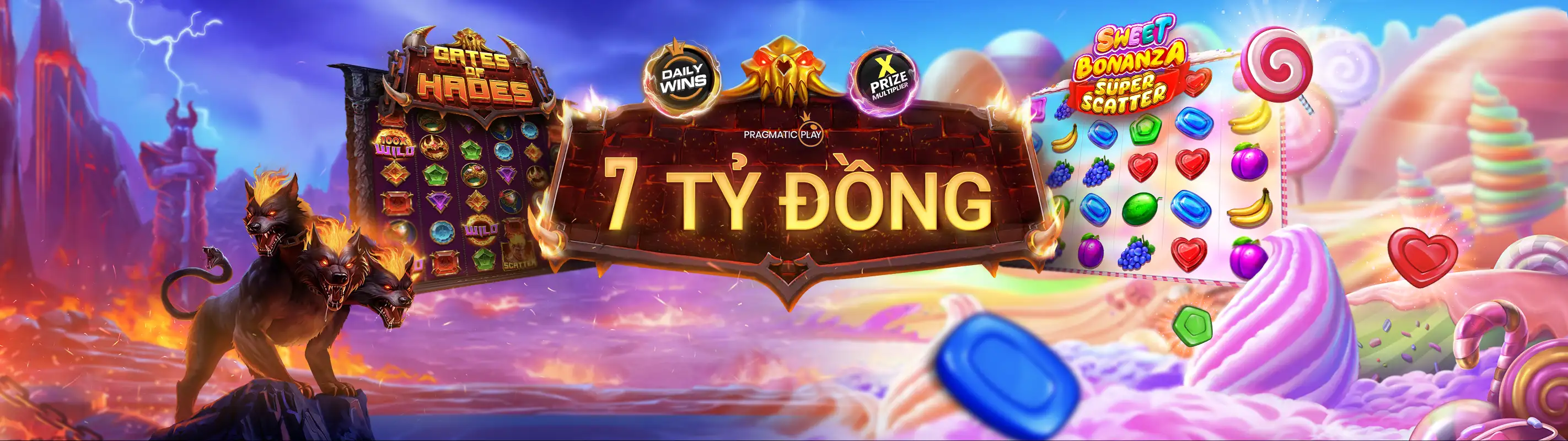 Hình ảnh máy slot game với biểu tượng may mắn, đại diện cho game nổ hũ và cơ hội đăng nhập tặng 188k.